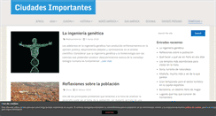 Desktop Screenshot of ciudadesimportantes.com